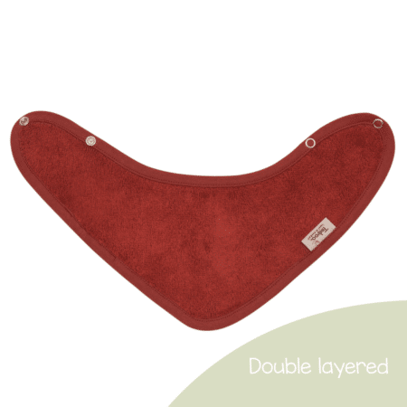 Timboo - Bandana Bib Doubled 36X20Cm - Rosewood