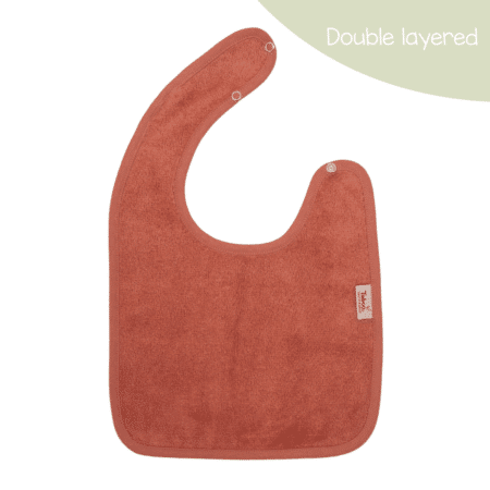 Timboo - Bib Doubled 26X38Cm - Apricot Blush