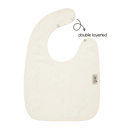 Timboo - Bib Doubled 26X38Cm - Daisy White