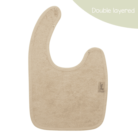 Timboo - Bib Doubled 26X38Cm - Frosted Almond