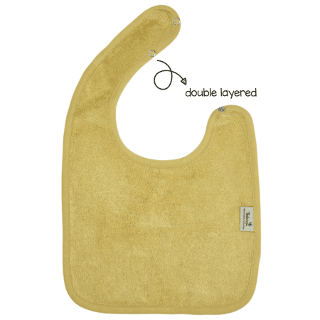 Timboo - Bib Doubled 26X38Cm - Honey Yellow