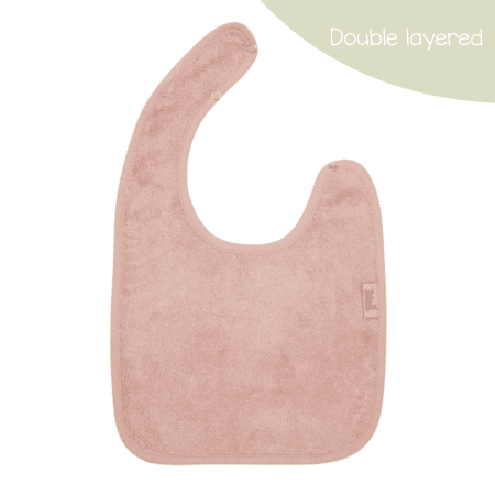 Timboo - Bib Doubled 26X38Cm - Misty Rose