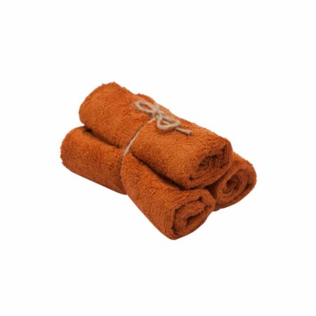 Timboo - Guest Towel 29,5X50Cm (3 Pcs) 535 - Inca Rust