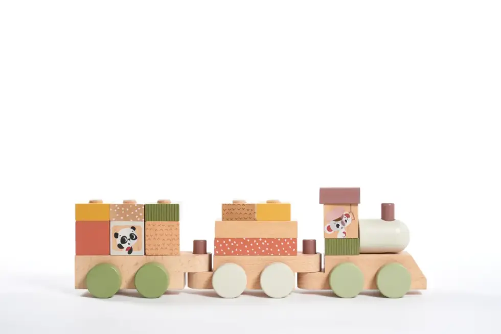 Tiny Love - Wooden Stacking Train - Boho Chic