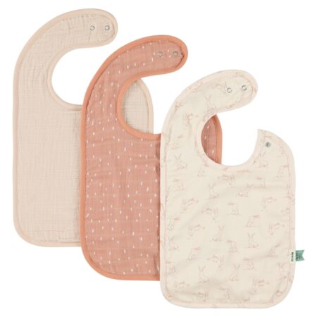Trixie - Bib 3-pack mix - Rosy Rabbit