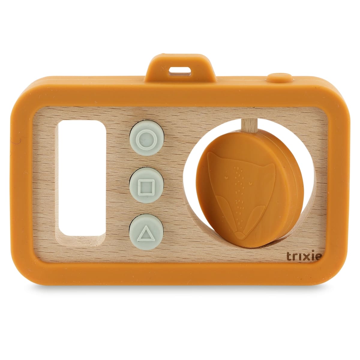 Trixie - Houten baby camera met siliconen - Mr. Fox