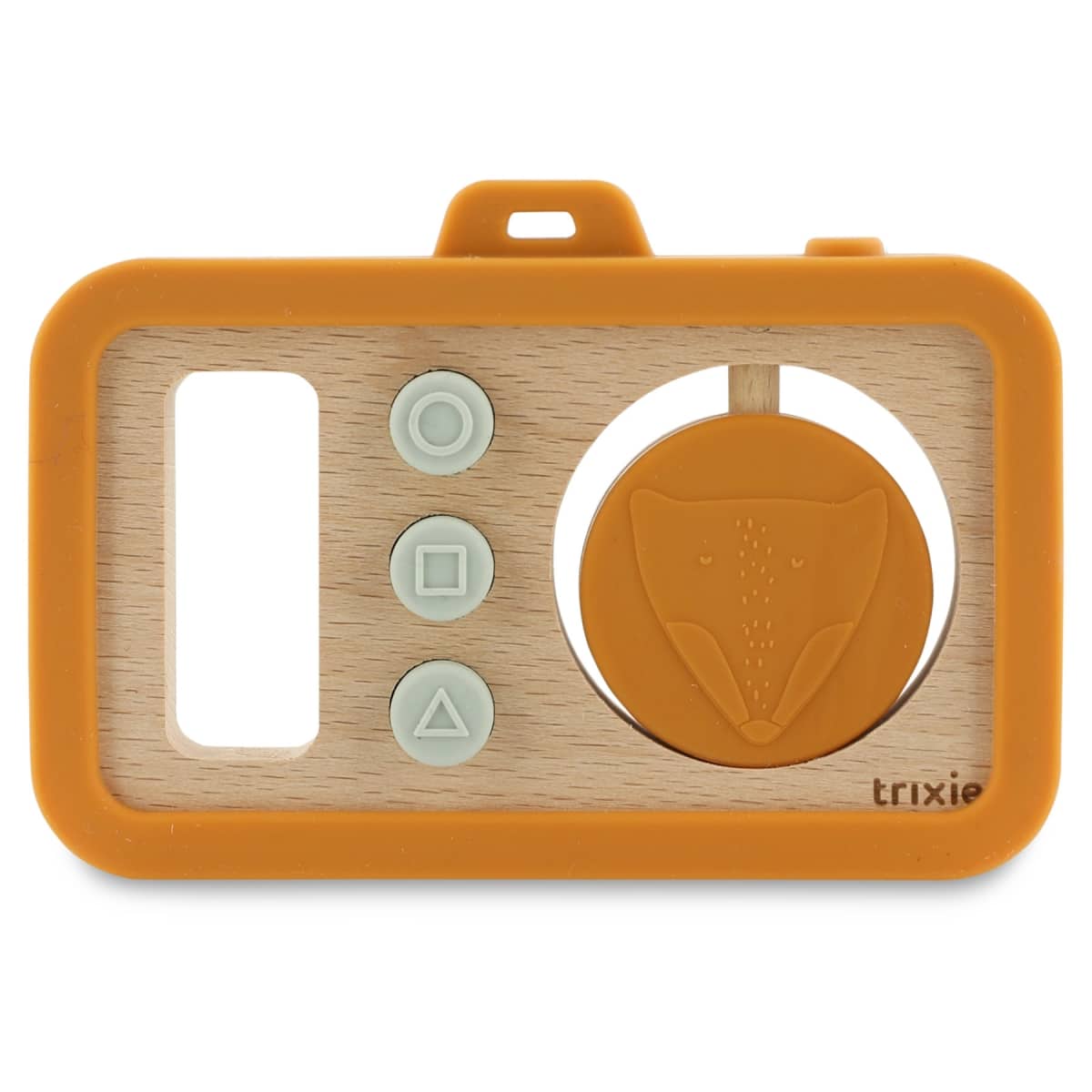 Trixie - Houten baby camera met siliconen - Mr. Fox