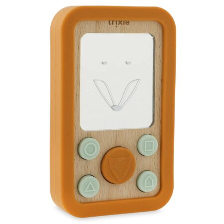 Trixie - Houten baby telefoon met siliconen - Mr. Fox