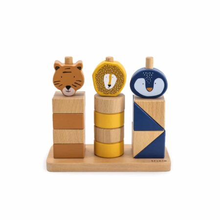 Trixie - Houten dieren blokken stapelaar