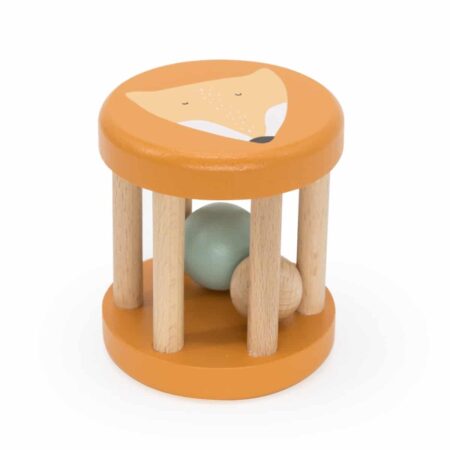 Trixie - Houten rollende rammelaar - Mr. Fox