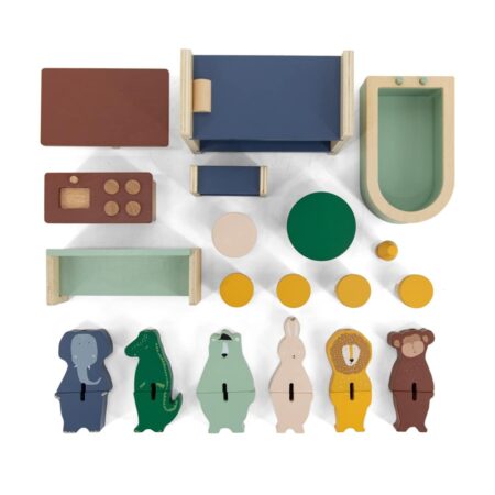 Trixie - Houten speelhuis met accessoires