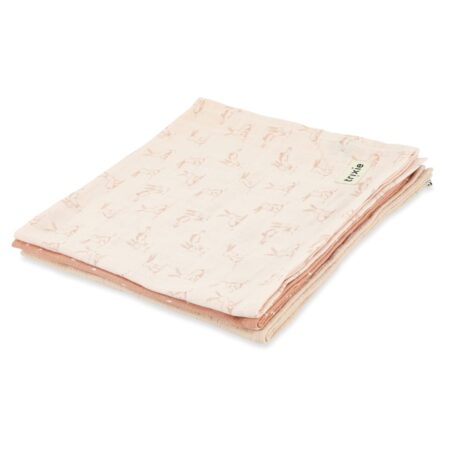 Trixie - Muslin cloths 3-pack mix | 55x55cm - Rosy Rabbit