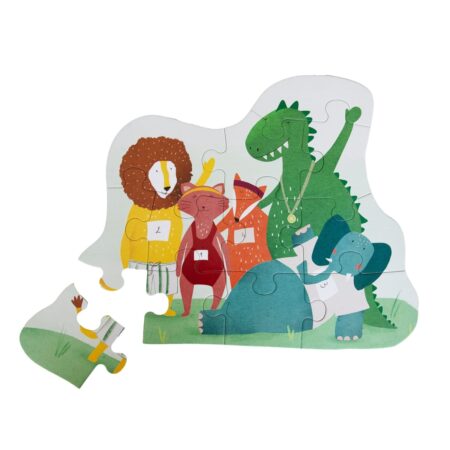 Trixie - Shape puzzle - Animal friends - 12 pcs