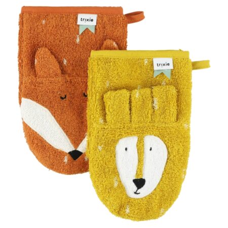 Trixie - Washandje 2-pack | Mr. Lion - Mr. Fox