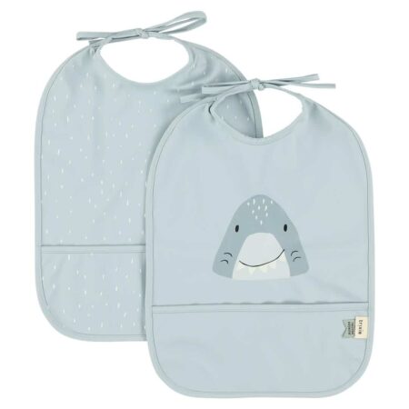Trixie - Waterproof bib 2-pack - Mr. Shark