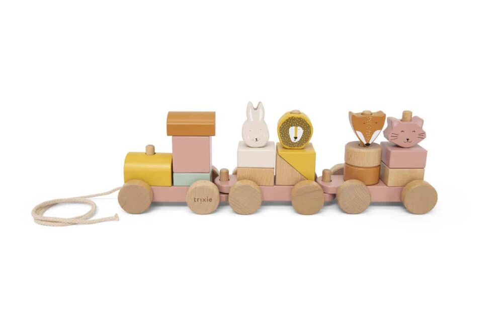 Trixie - Wooden animal train - Mrs. Cat