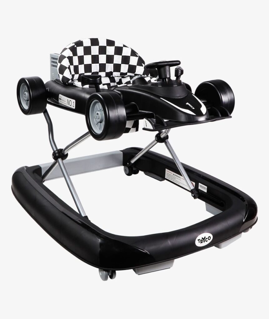 Tryco - 2-in-1 Baby Walker - F1 Racer - Black