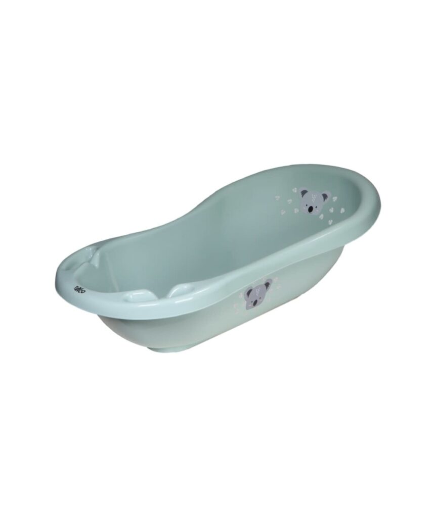 Tryco - Bath with plug and anti slip - Koala Kyle - Stonegreen