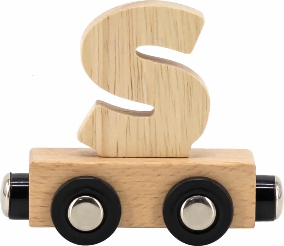 Tryco - Letter Train Natural - Letter "S"