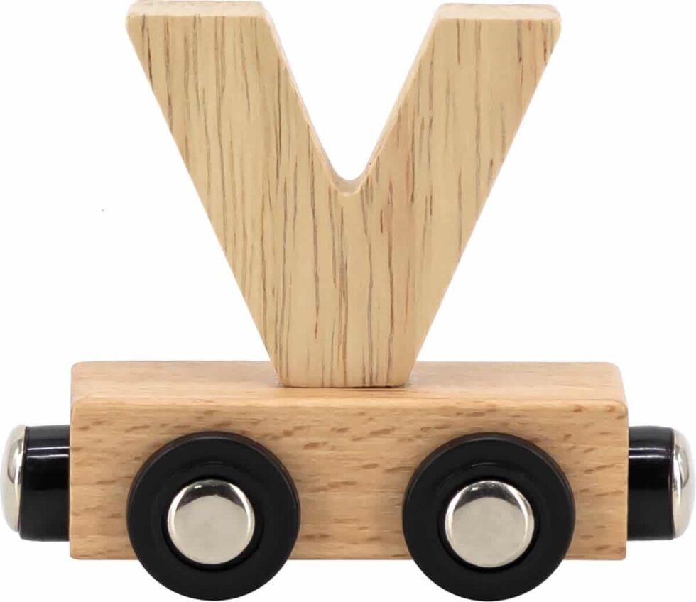 Tryco - Letter Train Natural - Letter "V"