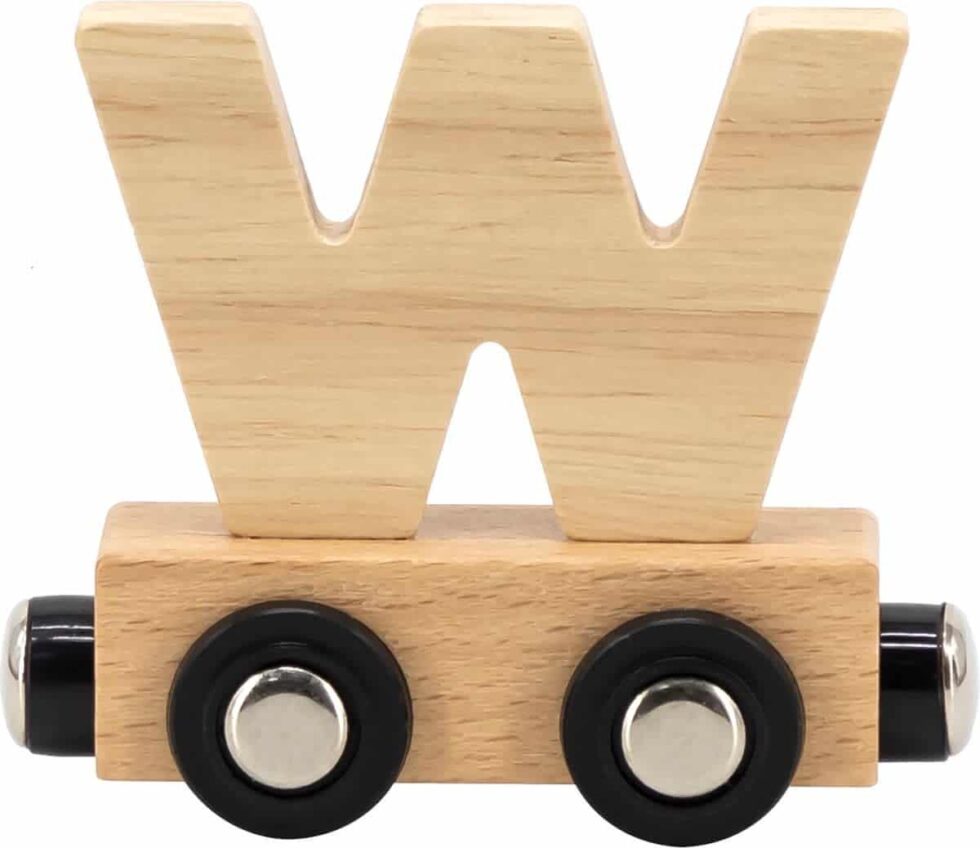 Tryco - Letter Train Natural - Letter "W"