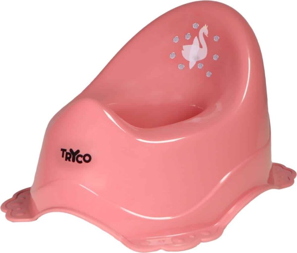 Tryco - Potty with anti slip - Swan Ivy - Pink