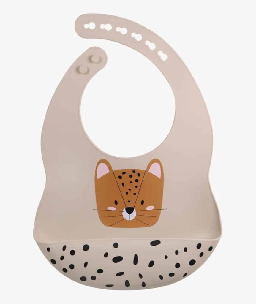 Tryco - Silicone - Bib - Leopard Sand