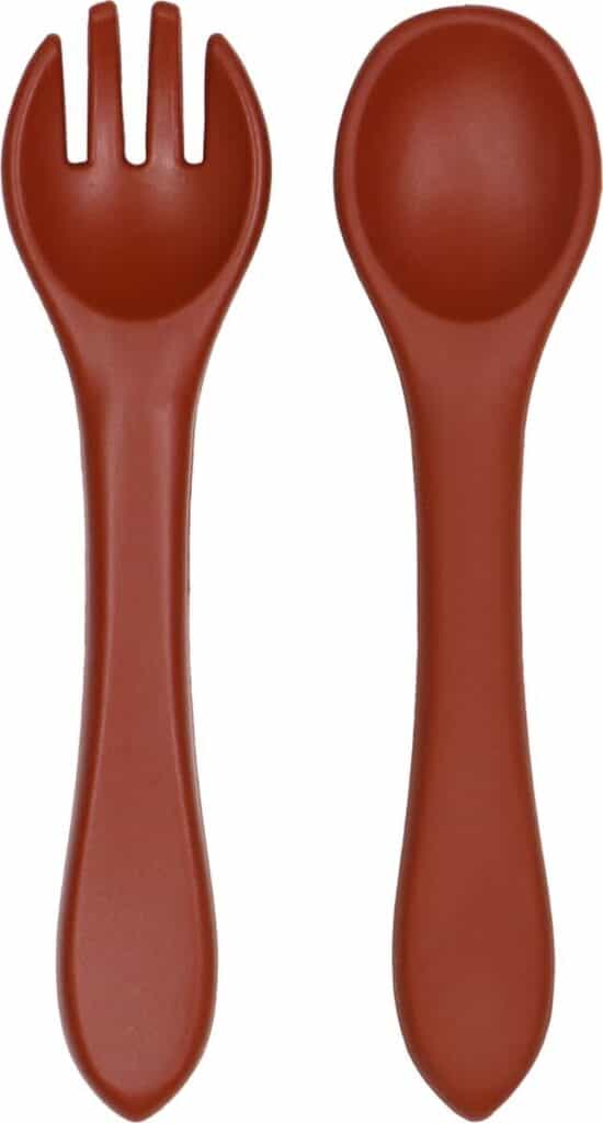 Tryco - Silicone - spoon & fork - Dark Rust