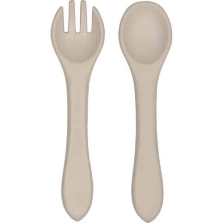 Tryco - Silicone - spoon & fork - Sand