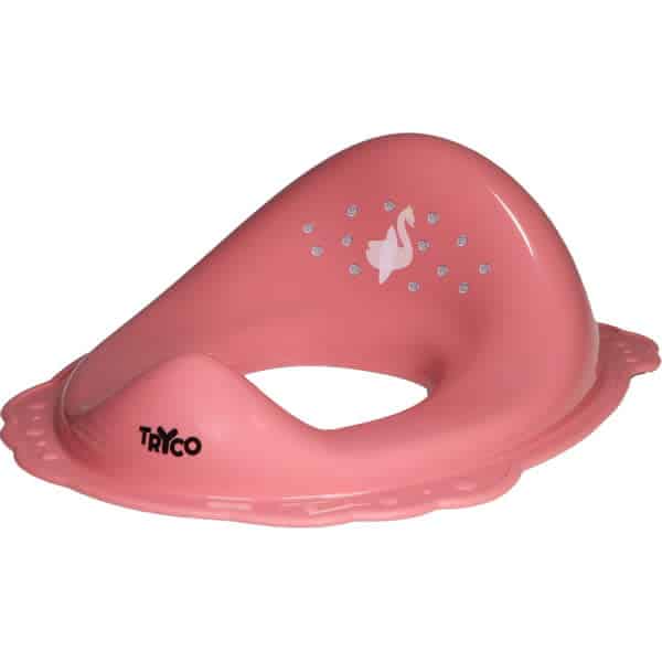 Tryco - Toilet Trainer with anti slip - Swan Ivy - Pink