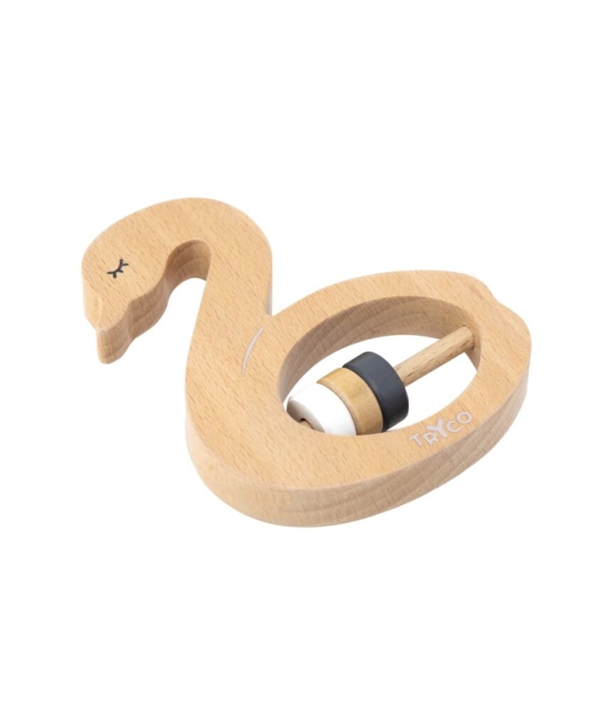 Tryco - Wooden Rattle - Swan