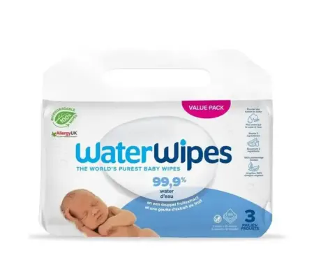 WaterWipes - Billendoekjes 180st (3 x 60 st)