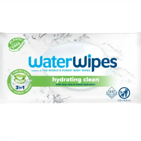 Waterwipes - Hydrating - Aloe Vera 48st