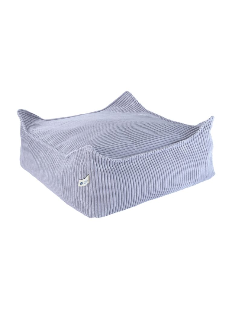 Wigiwama - Blueberry Blue Square Ottoman