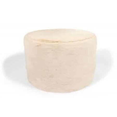 Wild & Soft - Poef vanilla cream large