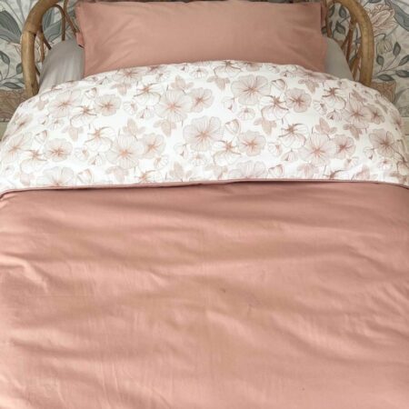 Witlof for Kids - Tuck-Inn Dekbedovertrek 1-Persoons 140X200Cm Flower Powder