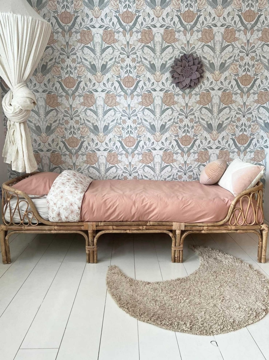 Witlof for Kids - Tuck-Inn Dekbedovertrek Junior 120X150Cm Flower Powder