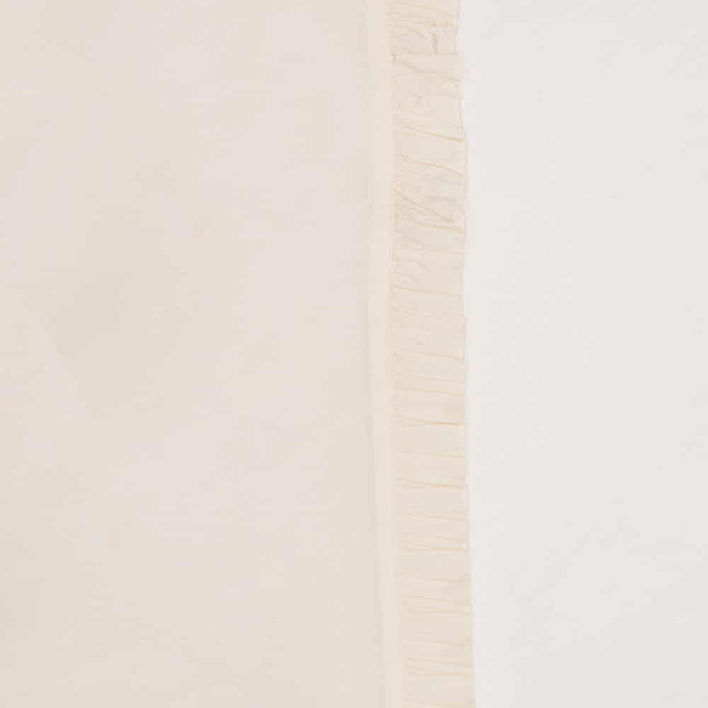 Witlof for Kids - Tuck-Inn Laken Bed 60X120Cm Ruffle Offwhite