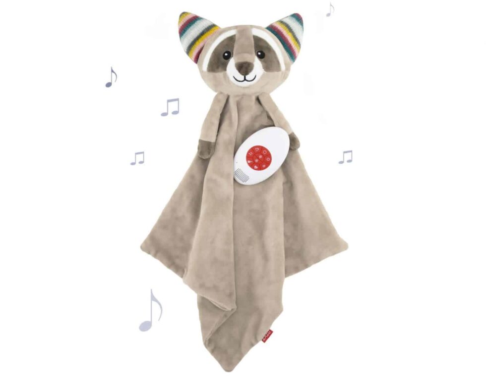 ZAZU - Baby Comforter Racoon - Robin - Grey