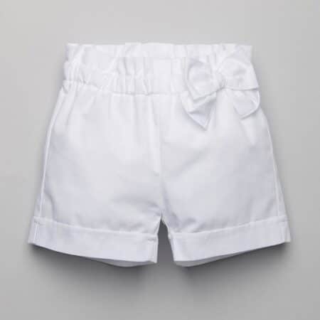 Aletta - Short Met Strik - Wit
