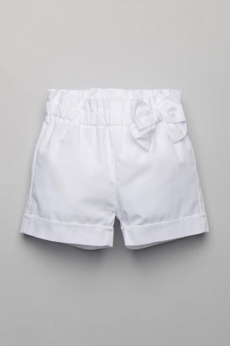 Aletta - Short Met Strik - Wit