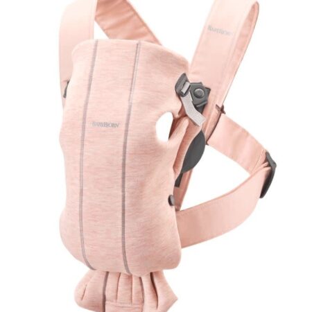 BabyBjörn - Draagzak Mini - 3D Jersey Lichtroze