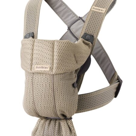 BabyBjörn - Draagzak Mini - 3D Mesh Grijs beige