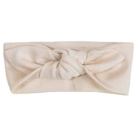 Baby Gi - Headband with bow - beige ( organic cotton )