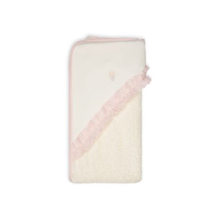 Baby Gi - Hooded bath towel nursery - Pink detail