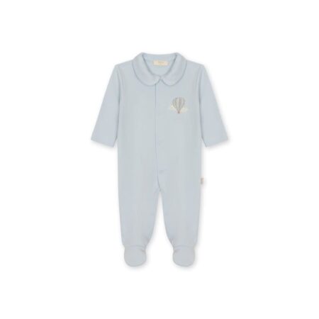 Baby Gi - Pastel blue babygrow - Air balloon