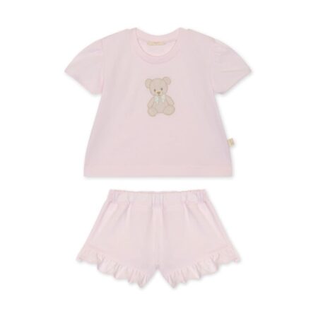 Baby Gi - Setje Bear T-shirt en Short - Pink