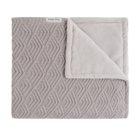 Baby's Only - Ledikantdeken teddy Sierra urban taupe