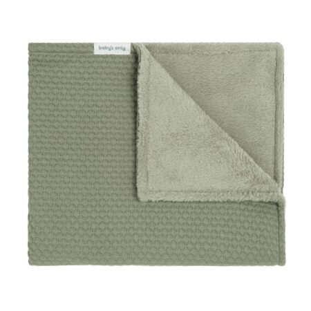 Baby's Only - Wiegdeken teddy Sky urban green