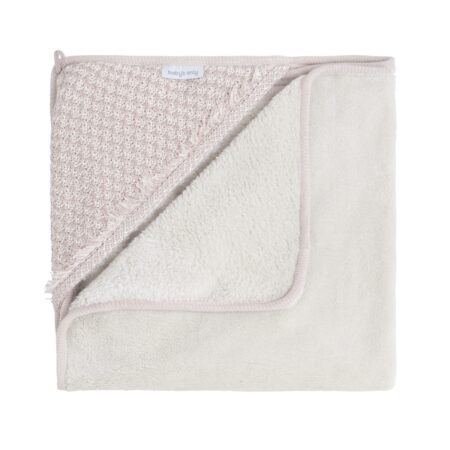Baby's Only - Wikkeldeken Happiness oud roze/ecru